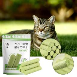 Cat Grass Teeth Cleaning Stick, Pet Snacks, Hairball Removal, Linha do cabelo suave, Pronto para comer, bebê - Image 1