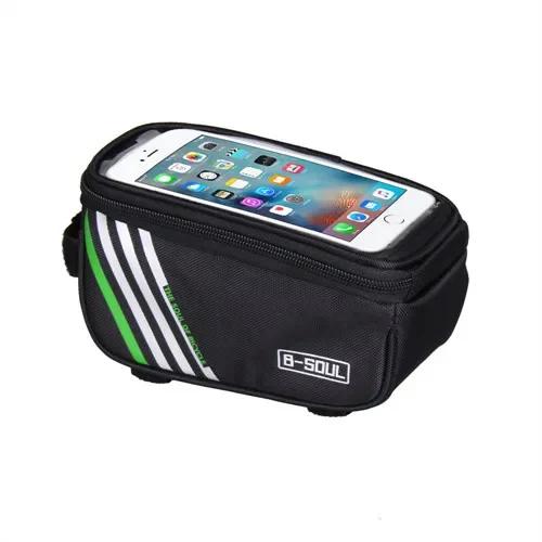 Rainproof Saco de Bicicleta para Frame, Tubo Superior Frontal, Saco De Ciclismo, Caixa Do Telefone, Touchscreen, MTB Acessórios Da Bicicleta, Reflexivo, 6.5in - Image 1