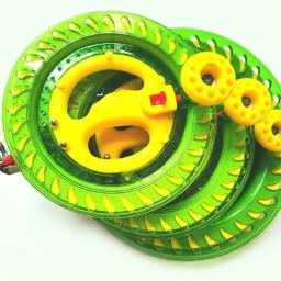Kite Reel Winder Roda de Fogo, Ferramenta Voadora, Linha Torcida, Exterior, Redondo, Punho Azul, Pipas de Fogo, 150-500m - Image 6