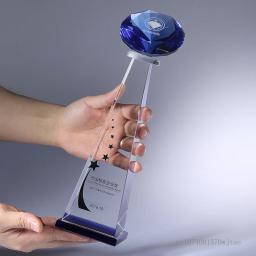 Personalizado colorido diamante cristal troféu, artesanato de vidro lembrança, eventos esportivos prêmios campeões, decoração para casa, 29cm, 1pc - Image 3