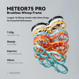 BETAFPV Meteor75 Pro Brushless Whoop Quadcopter 2024 1102 22000KV Motor C03 Câmera FPV - Image 5