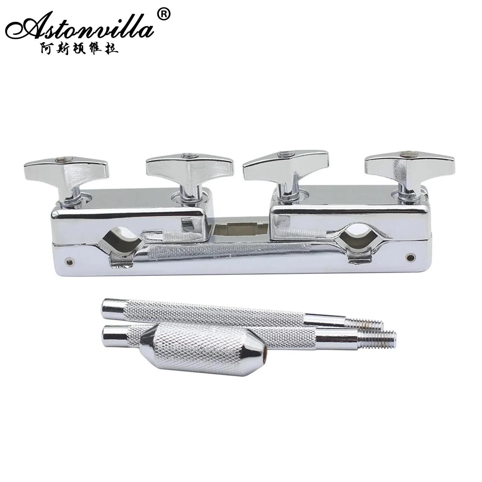 Kit de tambor suporte universal percussão tambor cowbell suporte metal conexão braçadeira titular acessórios - Image 1