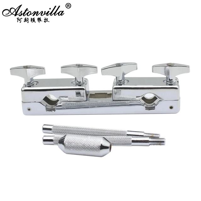 Suporte Universal para Tambor Cowbell - Kit de Acessórios em Metal com Braçadeira de Conexão para Percussão