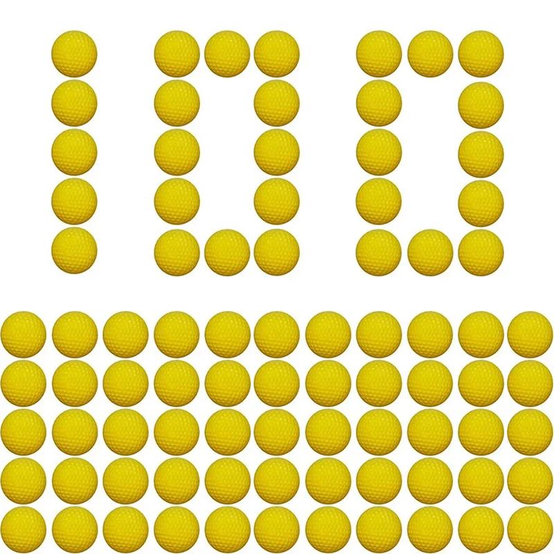 TISNERF-Balas de bola redondas originais, refil de dardos para série rival Nerf, amarelo, azul, vermelho, verde, laranja, 100 peças - Image 1