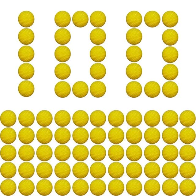 Balas de Refil TISNERF para Nerf - 100 Peças Coloridas em Amarelo, Azul, Vermelho, Verde e Laranja