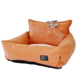 Almofada de couro de luxo para cães pequenos e médios, cama indoor pet, ninho de animais, casa suprimentos, buldogue francês, yorkshire, cachorro, casa, sofá - Image 1