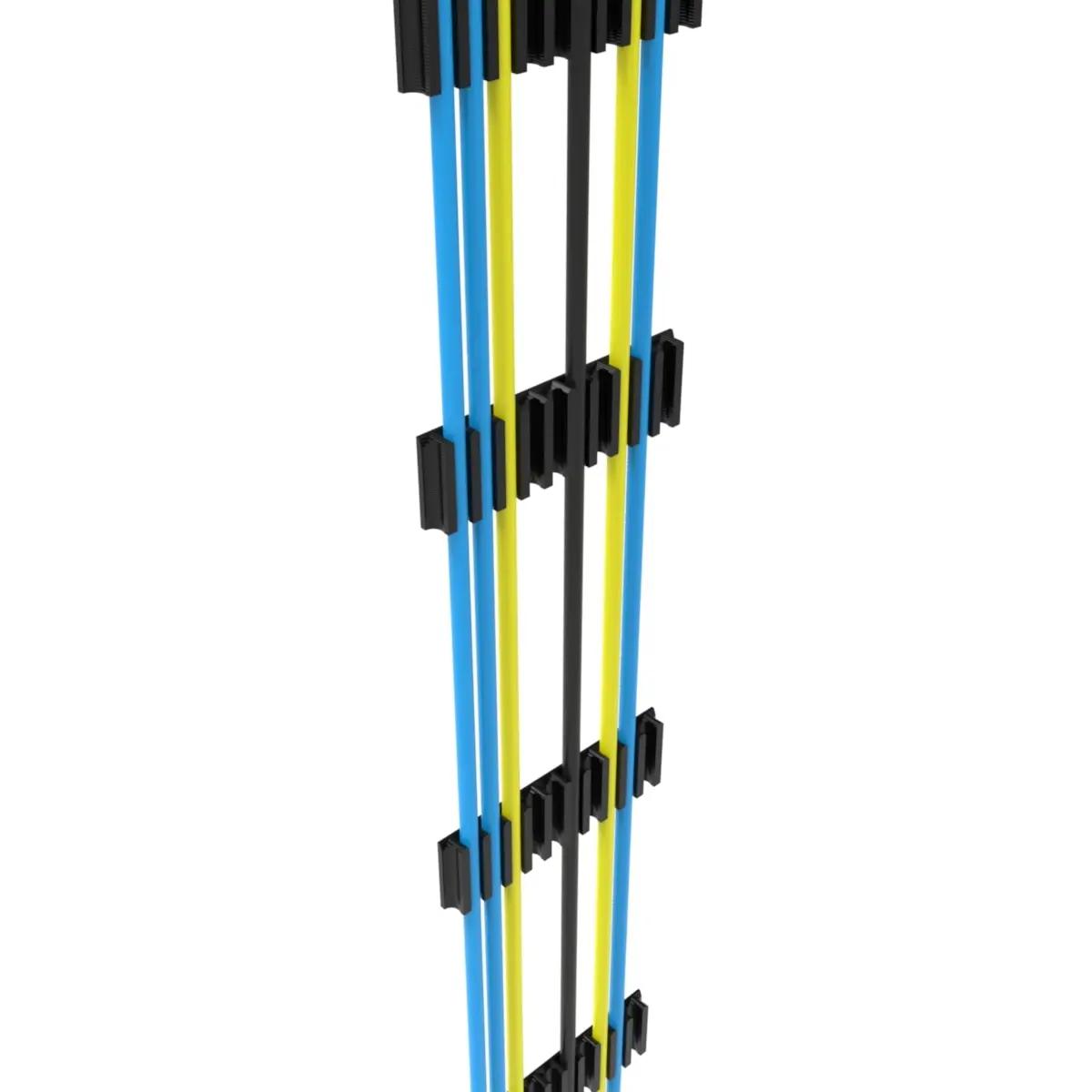 Kit com 5 Pente Organizador De Cabos de Rede para Fixar na Parede Fita Dupla Face - Image 1