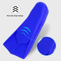 Nadadeiras flutuantes de lâmina curta para adulto, nadadeiras de treinamento, nadadeiras macias e flexíveis, equipamento de natação e mergulho, 1 par - Image 3