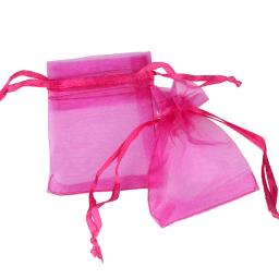 50 pçs/lote 5 x7 cm Doces Pequeno Cordão Saco de Organza para Anéis Jóias - Image 3