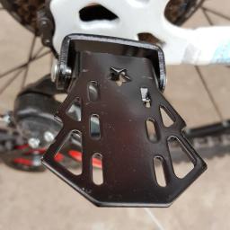 1 par dobrável pedal de bicicleta mountain bike engrossado apoio para os pés peg acessórios de ciclismo - Image 2