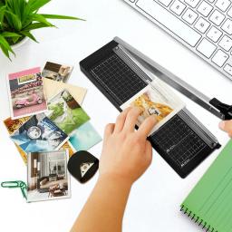 Cortador De Papel Pilha Aparador De Papel Papel Multi-Papel com R4 Canto Rounder Tábua De Corte De Papel Kraft Capacidade de 8 Folhas A4 Preciso - Image 3