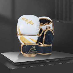Luvas De Boxe para Adultos e Crianças, Luvas Kickboxing Espessadas, Saco de Perfuração Pesado, Luvas de Treinamento, Meio Dedo - Image 4