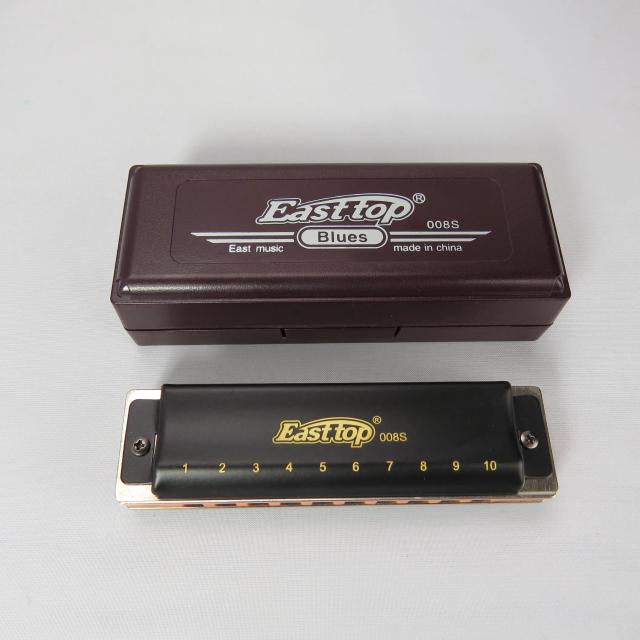Bule Profissional Easttop Harpa T008S com Chave de Ré, Órgão de Boca e Juncos de Alta Qualidade - Gaita de 10 Buracos para Músicos profissionais