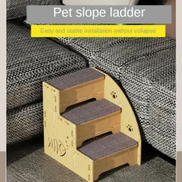 Escada de madeira Pet Escalada para Gato e Cão, Sofá Passos, Home Supplies, Montar Parkour, Cat Toys, Drop Shipping - Image 4