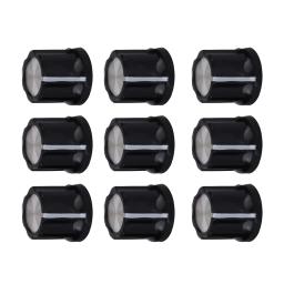 Botão de tom de guitarra, 6mm, buraco, baixo, preto, 10x12x4x2cm, tipo d, plástico, folha de alumínio, potenciômetro, 10 peças - Image 1