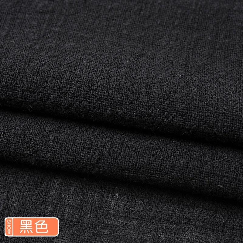 Tecido de algodão fino e macio, Material Orgânico de Cor Sólida, Linho Natural Puro para Costura, Roupa artesanal, Patchwork - Image 1