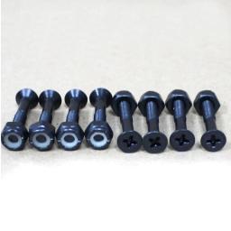 Hardware de skate "+" 8pcs 25 27 29 35 40 45mm Preto Nagels Goud Skate Bouten Schroeven Skate Hard Ware Parafusos parafuso - Image 5