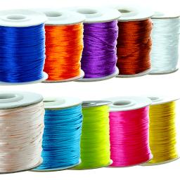 Nylon Thread String para fazer ornamentos, cabos coloridos, DIY Artesanato Material, Vestuário Encontrar, Acessórios, 1.5mm, 80 jardas por lote - Image 1