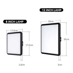 Luz de vídeo LED com tripé profissional, controle remoto, painel regulável, iluminação, fotografia de estúdio, fotografia ao vivo, lâmpada de preenchimento - Image 2