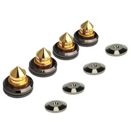 Golden Speaker Spikes com pregos, CD Amplificador De Áudio, Turntable, Suporte De Isolamento, Caixa De Altifalante, Pregos Cone, 4 conjuntos - Image 5