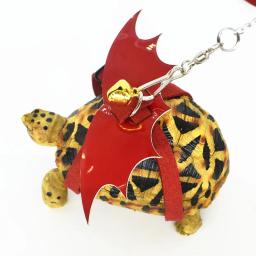Arnês do animal de estimação tartaruga hamster lagarto arnês trela com asas conjunto ajustável treinamento ao ar livre alça macia réptil coleira accessorie - Image 1
