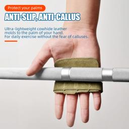 Luvas de treinamento de levantamento de peso para mulheres e homens, proteção palma, pesos pull-up, esportes fitness, aperto masculino - Image 5