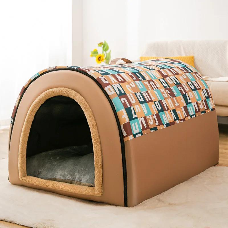 Casa de cama de cachorro universal removível e lavável, canil doméstico, casa de cachorro grande, pet fornecimentos quentes, quatro estações, inverno - Image 1