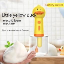 TOUA-Máquina Elétrica Espuma para Pet Cleaning, Carregamento USB, Dispenser Automático Sabão, Acessórios de banho, Pato Amarelo - Image 3