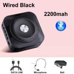 Mini megafone abelha, carregador portátil, bluetooth 4.0, compatível com lapela, microfone, amplificador de voz suspenso, tf - Image 3