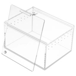 Acrílico Rastejando Pet Box Terrário para Répteis, Canil, Lagarto, Tartaruga, Aquários, Climbing Feeding Container - Image 3