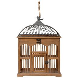 Gaiola De Pássaro De Madeira Para Casa E Jardim, Ornamento Decorativo - Image 3