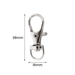 Metal Swivel Trigger Fechos Ganchos, fecho giratório, conector chaveiro, jóias, artesanato, costura, gatilho, 25 pcs, 100pcs - Image 2