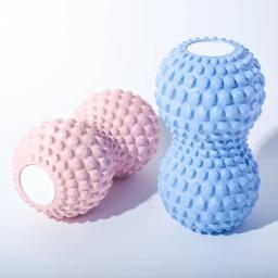 Bola de massagem de amendoim, rolo duplo de lacrosse para pés, tecido profundo, massagem muscular, liberação miofascial, ferramenta de massagem para costas e pescoço - Image 1