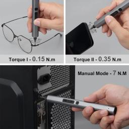 Galacok Precision Elétrica Chave De Fenda Set, Ferramenta de Reparação Sem Fio, 24 Bits Magnéticos para Telefone, Câmera, Relógio, Óculos, PC, 29 em 1 - Image 5