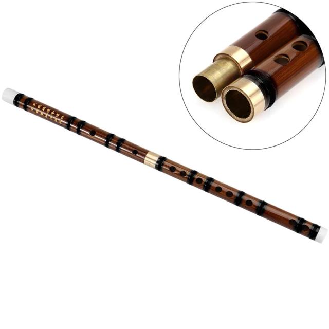 Flauta de Bambu Artesanal Chinês com Tons D, E, F e G - Instrumento Musical Tradicional 1 PC