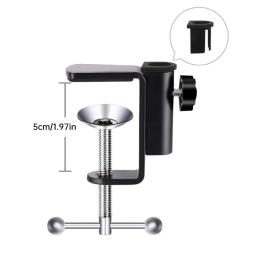 Microfone ajustável Suspensão Boom Scissor Arm Stand, Desktop Mic Clip Holder, Cantilever Bracket para Gravação, Transmissão ao vivo - Image 6
