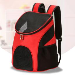 Todas as estações suprimentos para animais de estimação viajar para fora transportando saco dobrável gato cão respirável mochila portador do cão acessórios - Image 1