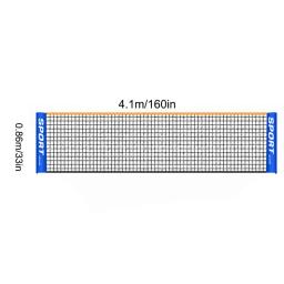 Portátil Folding Padrão Profissional Badminton Net, Indoor e Outdoor Sports, Voleibol, Treino de Ténis, Square Mesh - Image 6