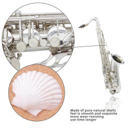 SLADE-Bb saxofone Tenor com Case, Sax Prata, Jazz Instrument, pano de limpeza, sopros, acessórios para instrumentos musicais - Image 2