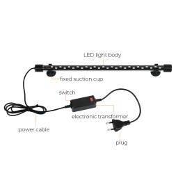 Lâmpada submersível para aquário, barra de luz para aquário, iluminação decorativa subaquática, RGB EU Plug, AC 90 ~ 260V, 28 cm, 38 cm, 48cm - Image 2
