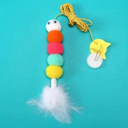 Retrátil pendurado porta tipo brinquedo interativo para gatinho, gato brinquedos, elasticidade, mouse, catnip, corda de arranhão, pet fornecimentos, presente - Image 4