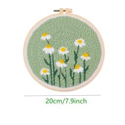 Kits de iniciação para bordados, Punch Needle Kit para Craft Lovers, Tecido com Fios Padrão e Bordados Hoo - Image 5