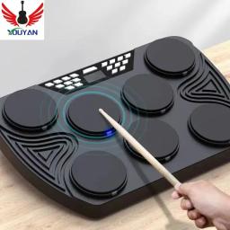 Tambor eletrônico portátil para crianças e adultos, instrumento musical - Image 3