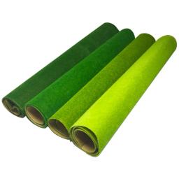 Tapetes para decoração de jardim, modelo miniatura de relva, escala paisagem, trem, paisagem, cenário, layout de construção, 25cm - Image 1