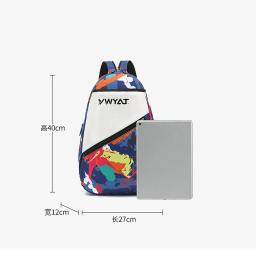 Saco de tênis badminton raquete de squash mochila poliéster crianças esportes bolsa de ombro segurar 1pc crianças raquete de tênis com sapatos sacos - Image 2