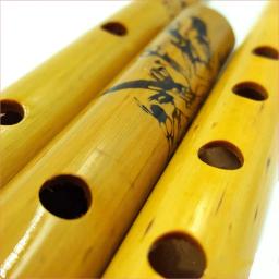 Flauta de bambu vertical para crianças e iniciantes, flauta tradicional, comprimento vintage premium, instrumentos duráveis de sopro, 9 furos, 44cm - Image 5
