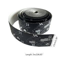 Borda De Raquete De Tênis Profissional para Fita De Proteção Racquet Guard Raquete De Tênis Para Cabeça De Proteção Tape Sticke - Image 6