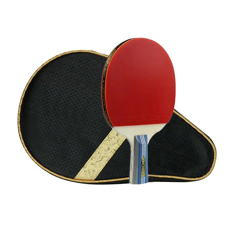 Raquete de tênis de mesa com estojo rígido, Raquete de ténis de mesa profissional, Ping Pong Paddle profissional, 3, 5 Stars, 1PC - Image 1