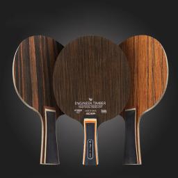 Raquete de tênis de mesa placa inferior 5 camadas lâmina pong paddle alça longa ébano dalbergia tênis de mesa lâmina bat - Image 4