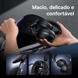 Baseus bass 30 max fone de ouvido sem fio bluetooth 5.3 sobre fones de ouvido com melhoramento de graves 40mm diafragma ultra baixa latência 50h - Image 5